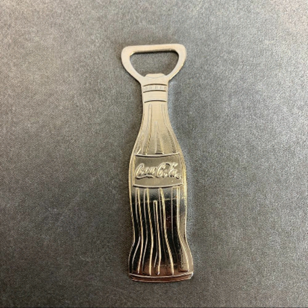 🛍3/$20 COCA-COLA silver tone collectors item bottle opener